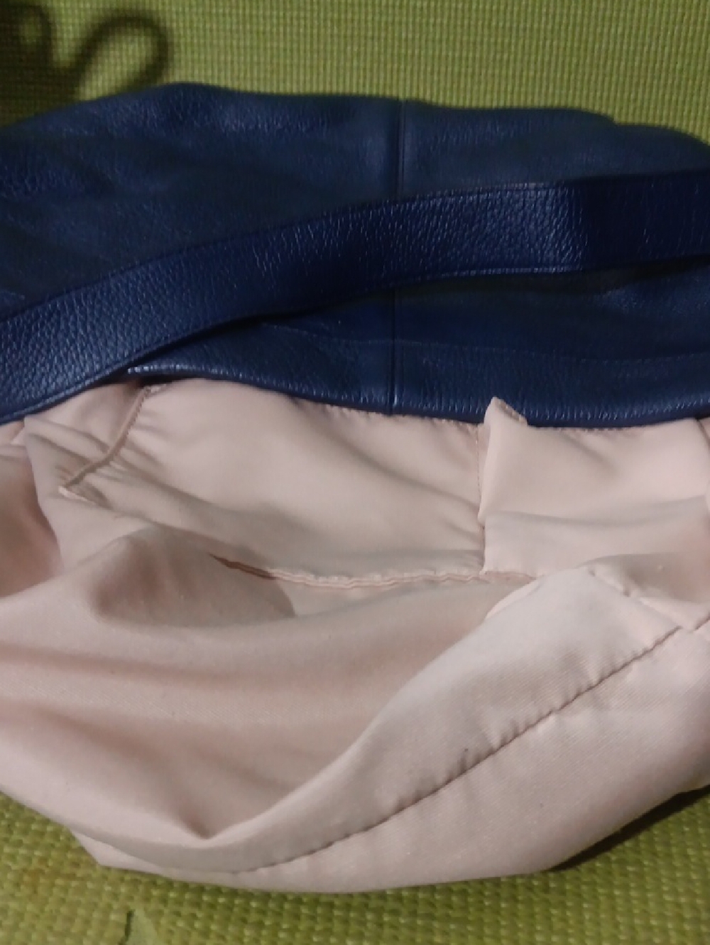 Coach Navy Blue Pebbled Leather Shoulder Bag - Picture 7 of 8